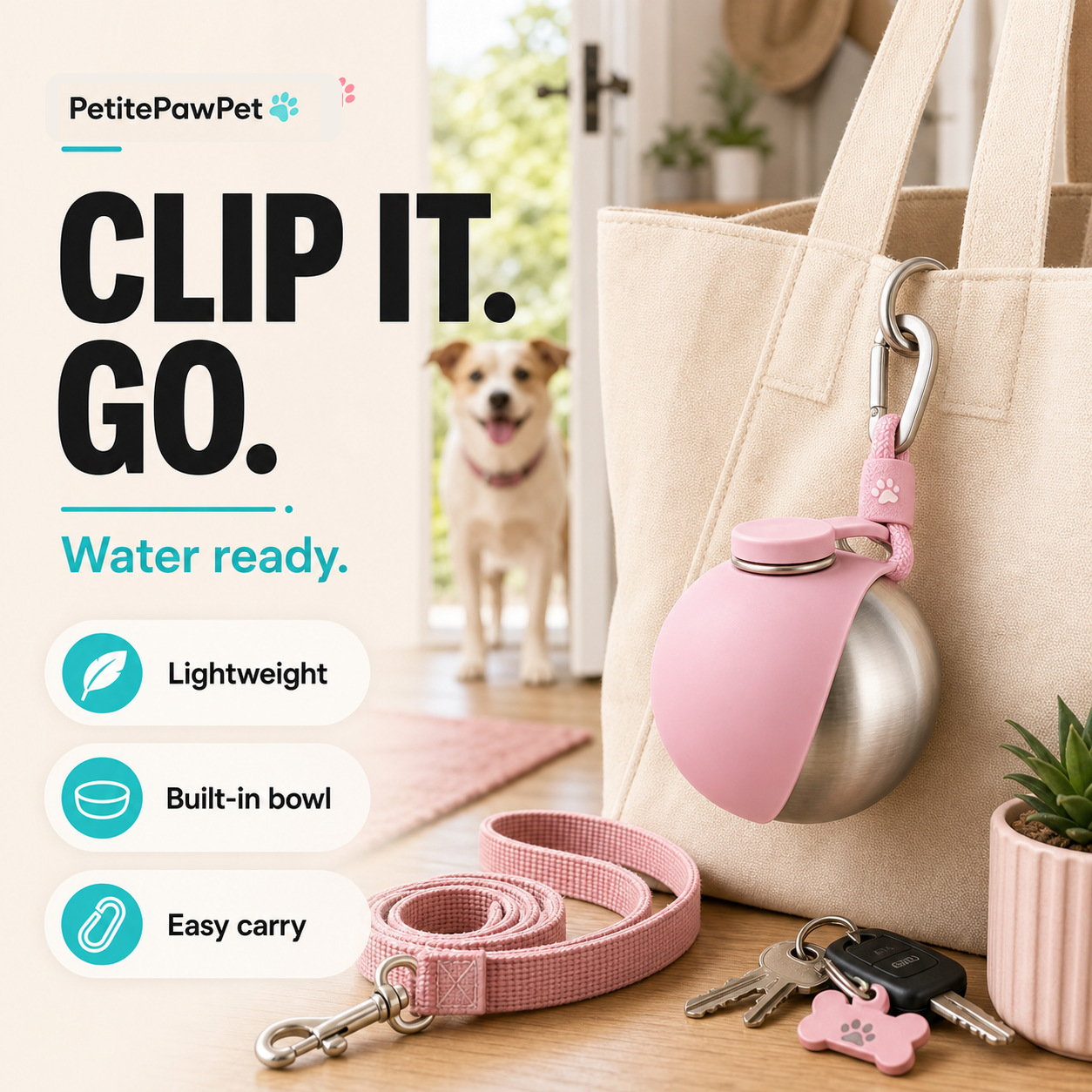 PetitePawPet clip and go bag ad